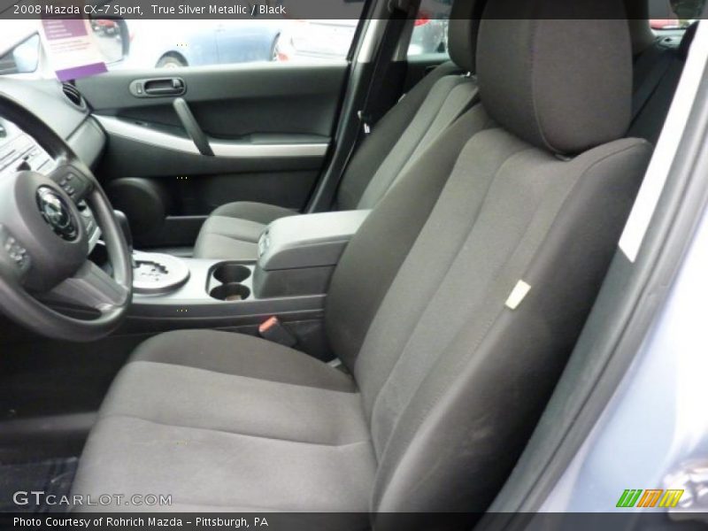True Silver Metallic / Black 2008 Mazda CX-7 Sport