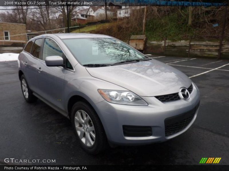 True Silver Metallic / Black 2008 Mazda CX-7 Sport