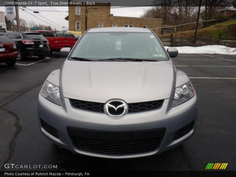 True Silver Metallic / Black 2008 Mazda CX-7 Sport