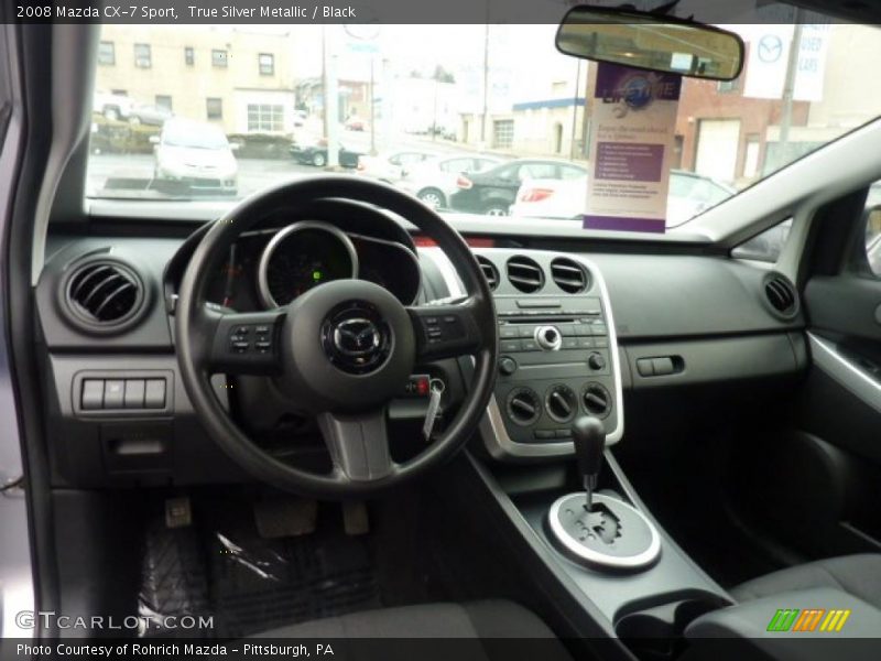 True Silver Metallic / Black 2008 Mazda CX-7 Sport