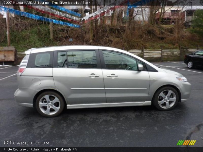 True Silver Metallic / Black 2007 Mazda MAZDA5 Touring