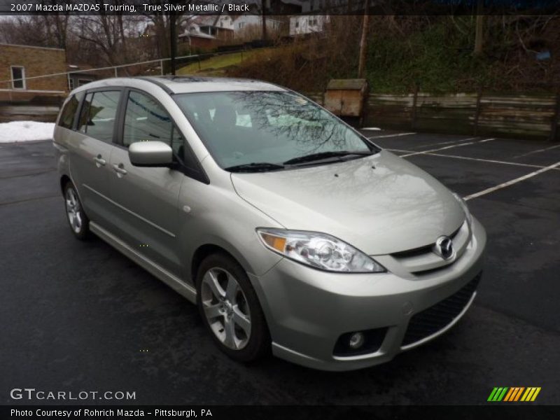 True Silver Metallic / Black 2007 Mazda MAZDA5 Touring