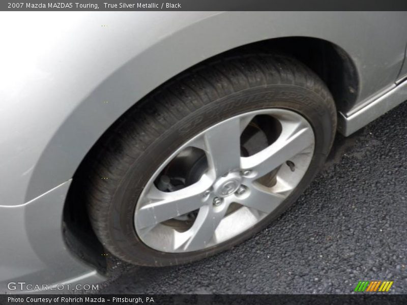 True Silver Metallic / Black 2007 Mazda MAZDA5 Touring