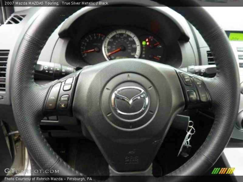 True Silver Metallic / Black 2007 Mazda MAZDA5 Touring