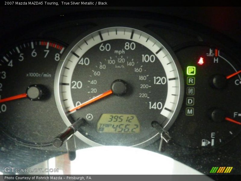 True Silver Metallic / Black 2007 Mazda MAZDA5 Touring