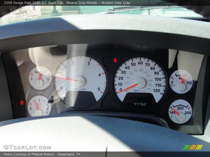 Mineral Gray Metallic / Medium Slate Gray 2006 Dodge Ram 2500 SLT Quad Cab