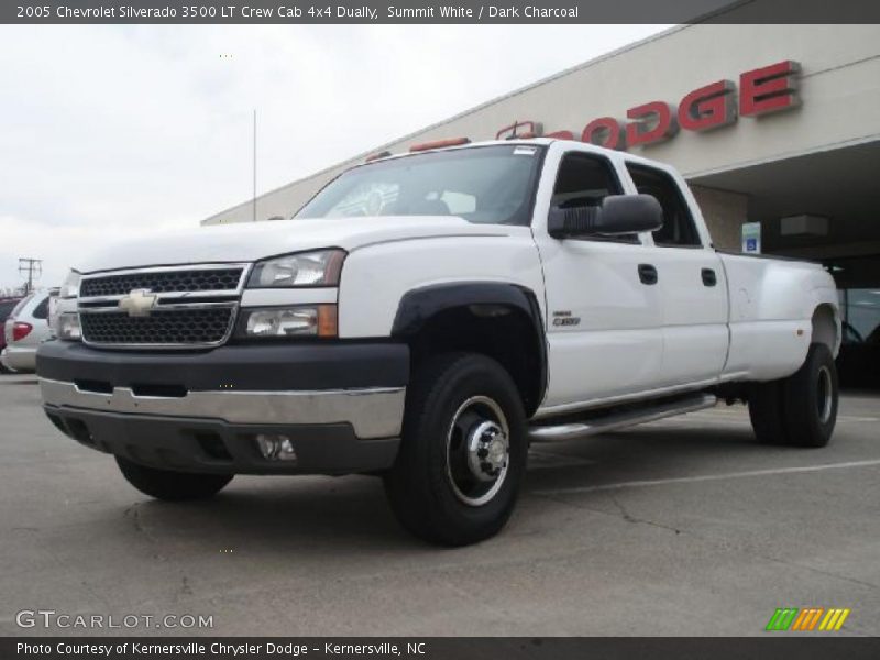 Summit White / Dark Charcoal 2005 Chevrolet Silverado 3500 LT Crew Cab 4x4 Dually