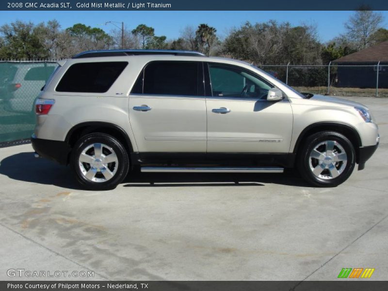Gold Mist Metallic / Light Titanium 2008 GMC Acadia SLT