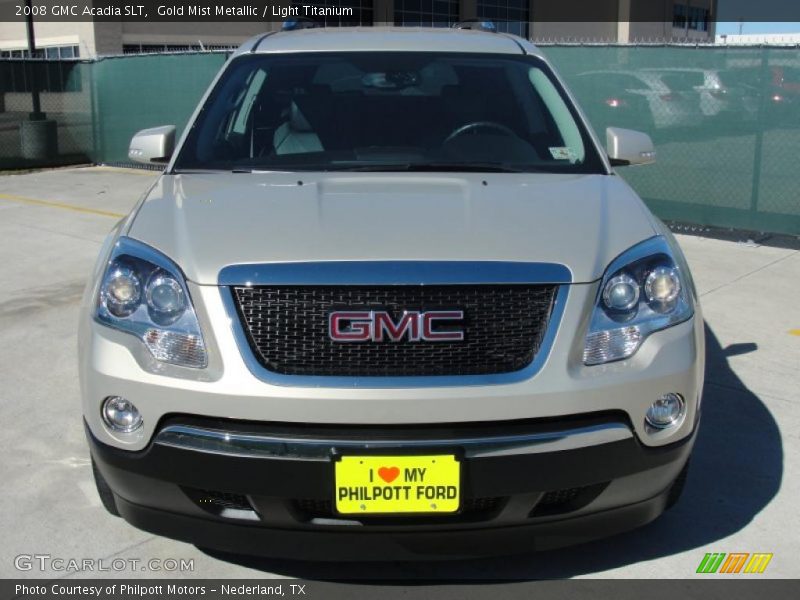 Gold Mist Metallic / Light Titanium 2008 GMC Acadia SLT