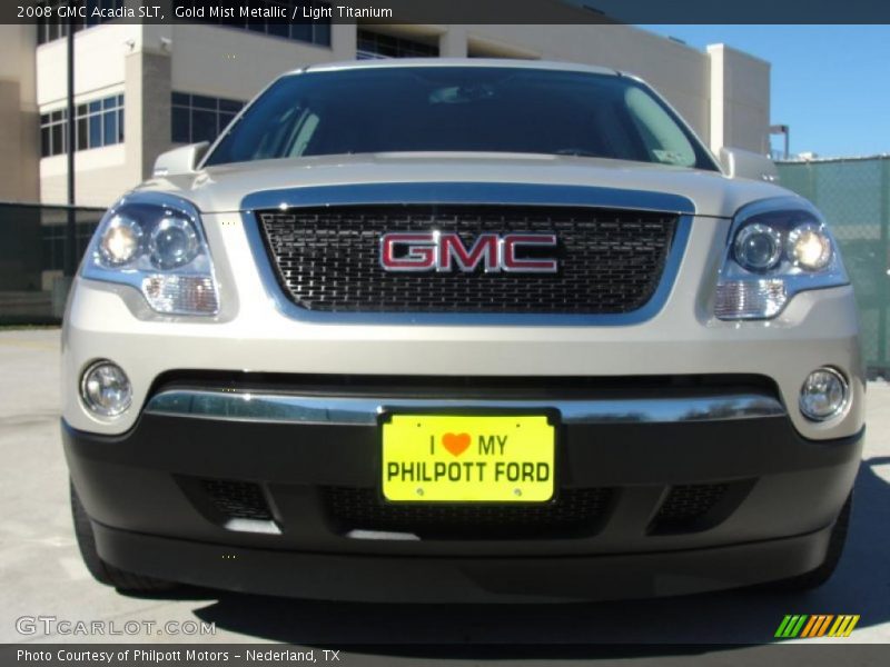 Gold Mist Metallic / Light Titanium 2008 GMC Acadia SLT