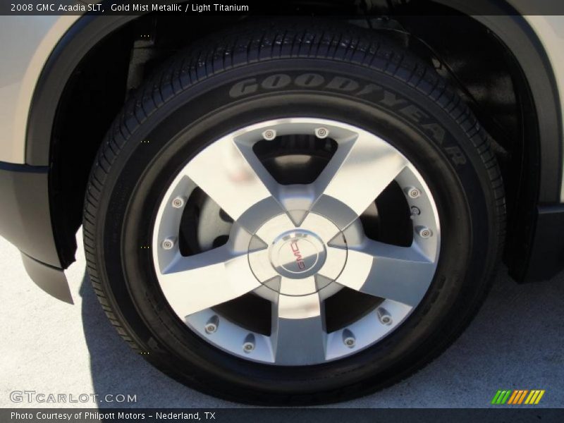 Gold Mist Metallic / Light Titanium 2008 GMC Acadia SLT
