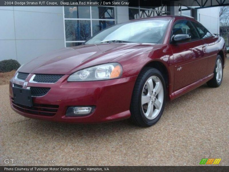 Deep Lava Red Metallic / Dark Slate Gray 2004 Dodge Stratus R/T Coupe
