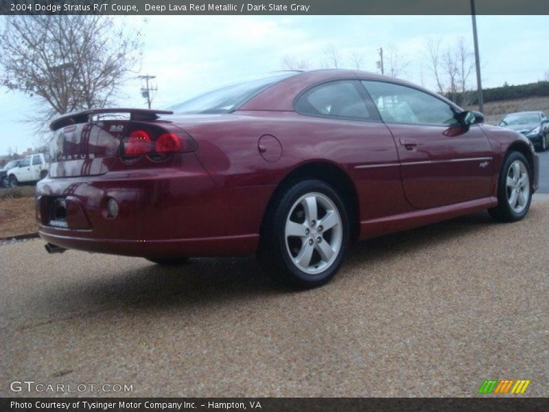 Deep Lava Red Metallic / Dark Slate Gray 2004 Dodge Stratus R/T Coupe