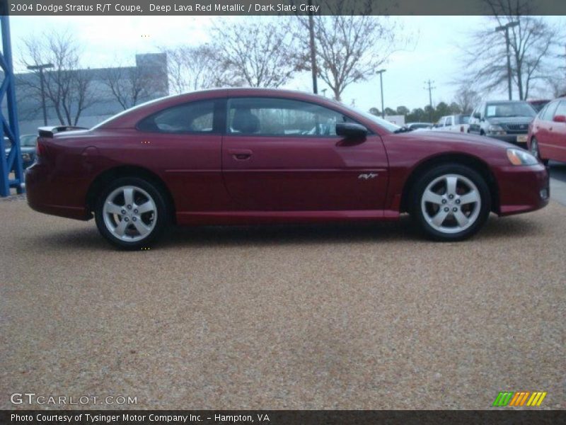 Deep Lava Red Metallic / Dark Slate Gray 2004 Dodge Stratus R/T Coupe