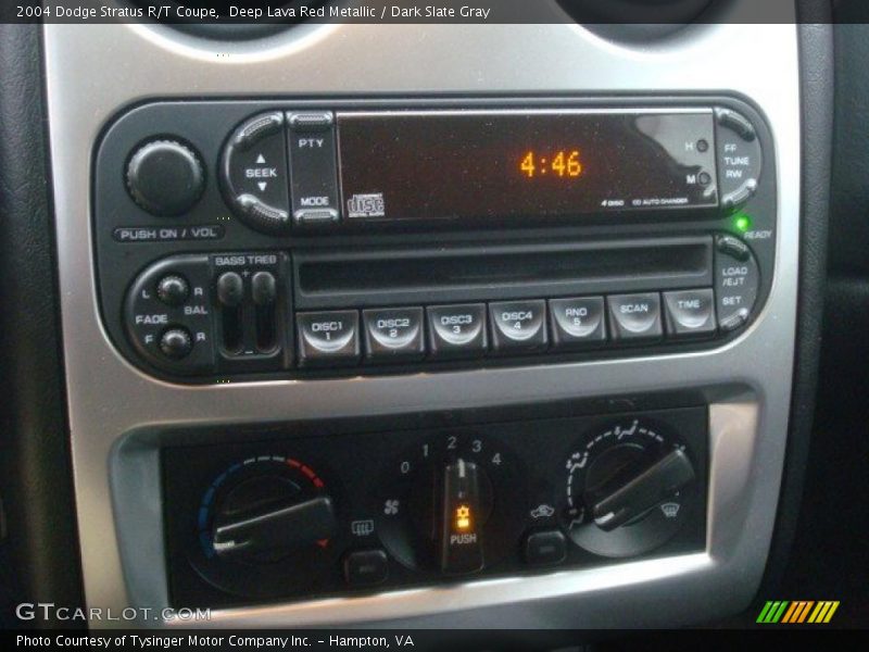 Controls of 2004 Stratus R/T Coupe