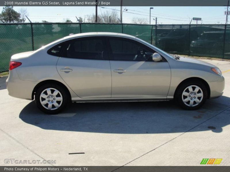 Laguna Sand Metallic / Beige 2008 Hyundai Elantra GLS Sedan