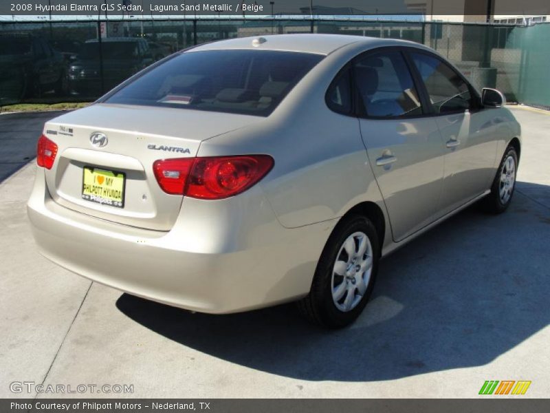 Laguna Sand Metallic / Beige 2008 Hyundai Elantra GLS Sedan