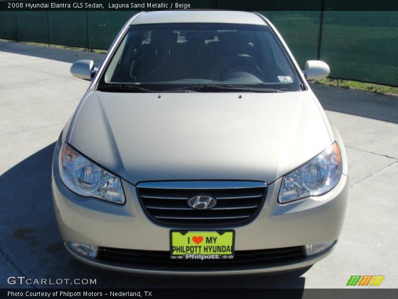Laguna Sand Metallic / Beige 2008 Hyundai Elantra GLS Sedan