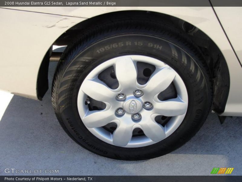 Laguna Sand Metallic / Beige 2008 Hyundai Elantra GLS Sedan