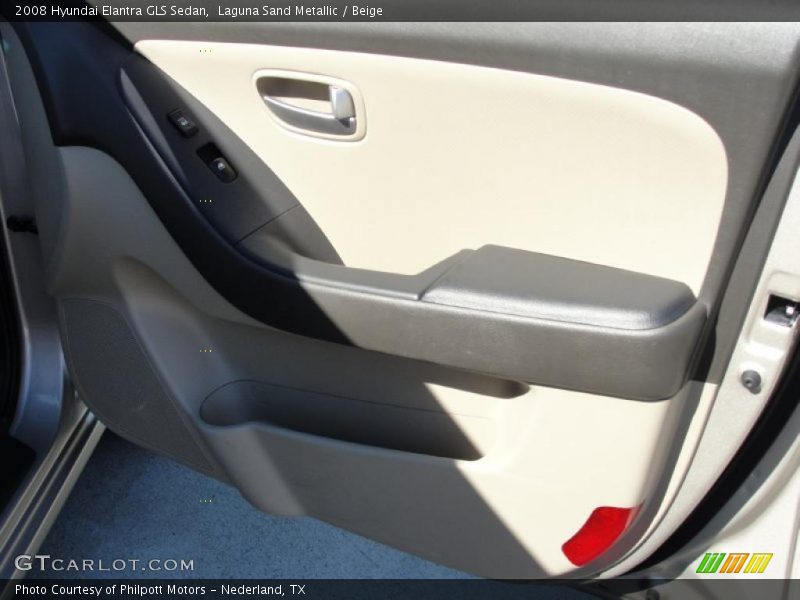 Laguna Sand Metallic / Beige 2008 Hyundai Elantra GLS Sedan