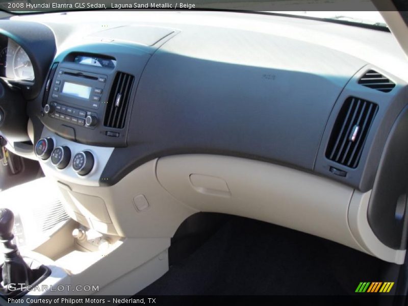 Laguna Sand Metallic / Beige 2008 Hyundai Elantra GLS Sedan