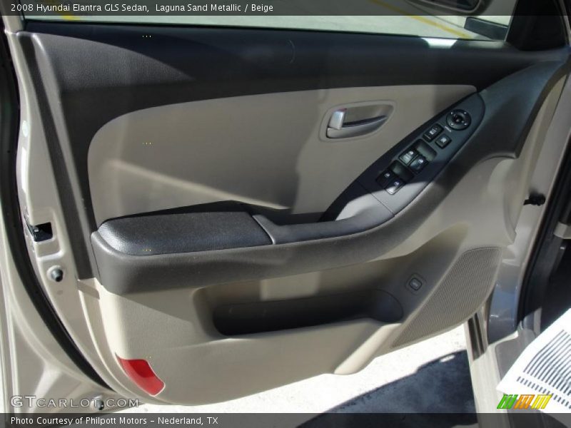 Laguna Sand Metallic / Beige 2008 Hyundai Elantra GLS Sedan