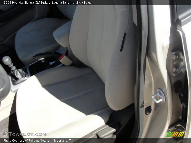 Laguna Sand Metallic / Beige 2008 Hyundai Elantra GLS Sedan