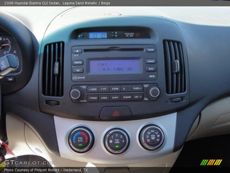 Laguna Sand Metallic / Beige 2008 Hyundai Elantra GLS Sedan