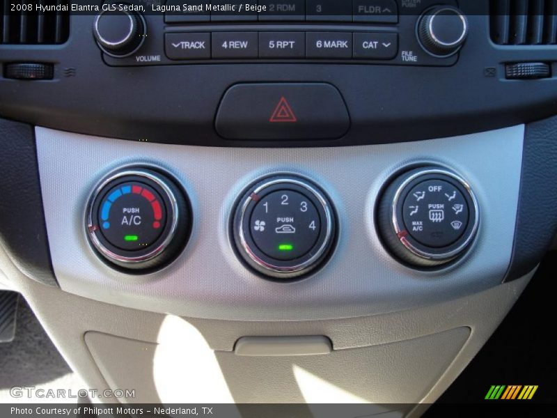 Laguna Sand Metallic / Beige 2008 Hyundai Elantra GLS Sedan