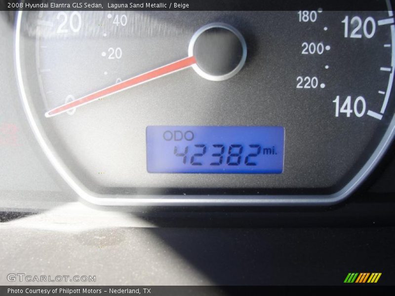 Laguna Sand Metallic / Beige 2008 Hyundai Elantra GLS Sedan