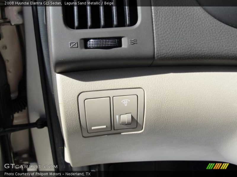 Laguna Sand Metallic / Beige 2008 Hyundai Elantra GLS Sedan