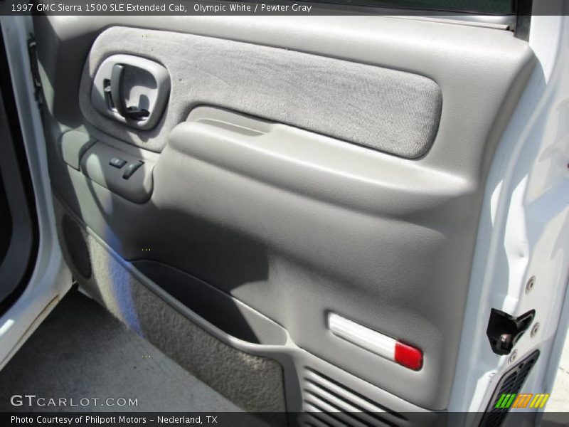 Olympic White / Pewter Gray 1997 GMC Sierra 1500 SLE Extended Cab