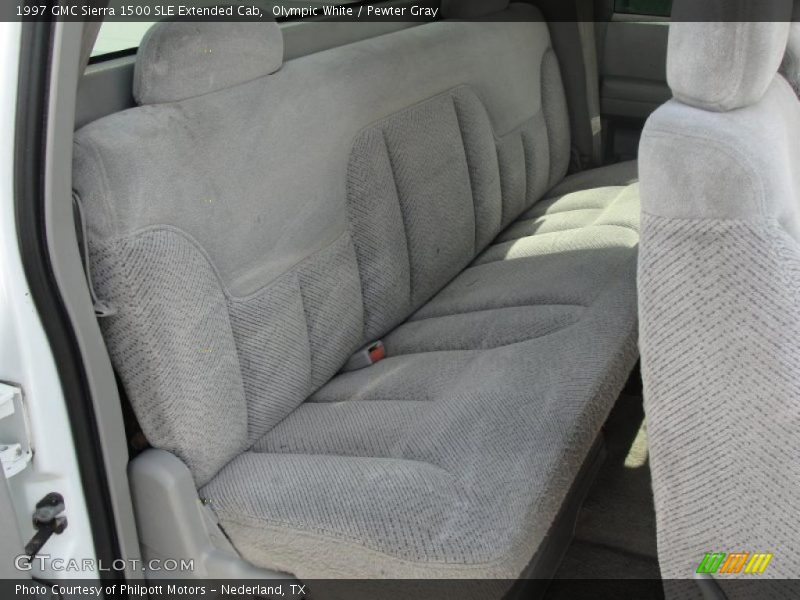 Olympic White / Pewter Gray 1997 GMC Sierra 1500 SLE Extended Cab