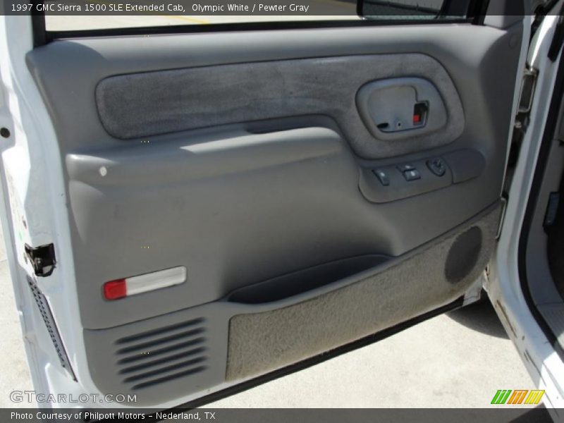 Olympic White / Pewter Gray 1997 GMC Sierra 1500 SLE Extended Cab