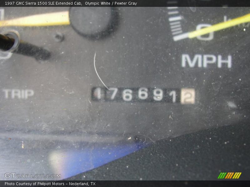 Olympic White / Pewter Gray 1997 GMC Sierra 1500 SLE Extended Cab