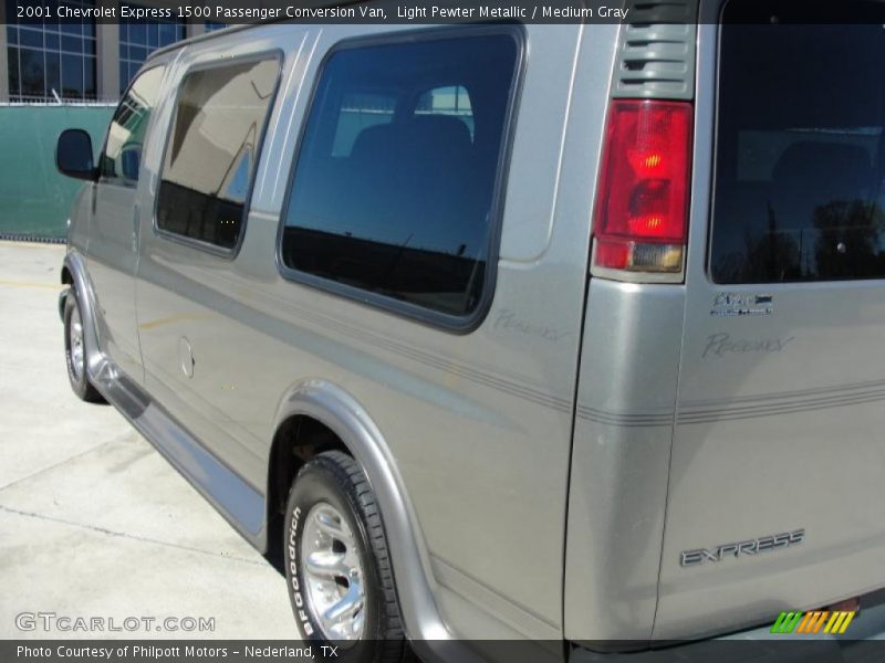 Light Pewter Metallic / Medium Gray 2001 Chevrolet Express 1500 Passenger Conversion Van