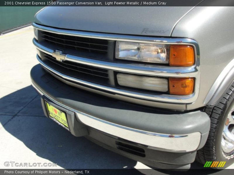 Light Pewter Metallic / Medium Gray 2001 Chevrolet Express 1500 Passenger Conversion Van
