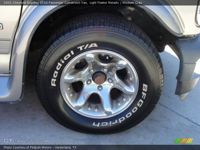 Light Pewter Metallic / Medium Gray 2001 Chevrolet Express 1500 Passenger Conversion Van