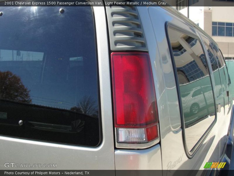 Light Pewter Metallic / Medium Gray 2001 Chevrolet Express 1500 Passenger Conversion Van
