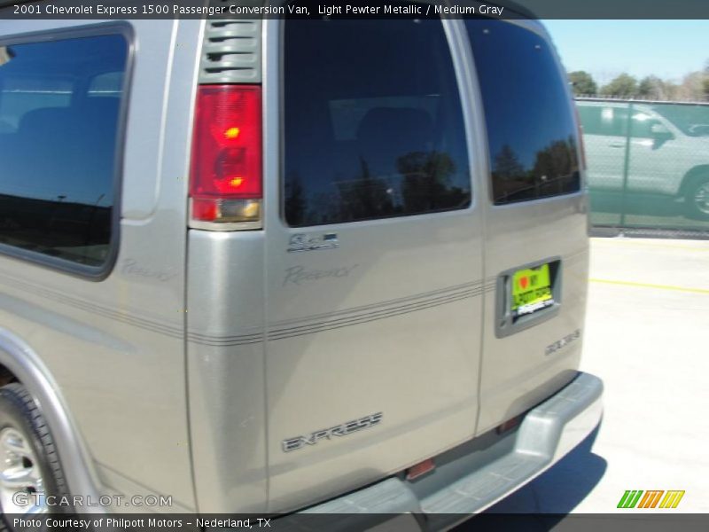 Light Pewter Metallic / Medium Gray 2001 Chevrolet Express 1500 Passenger Conversion Van