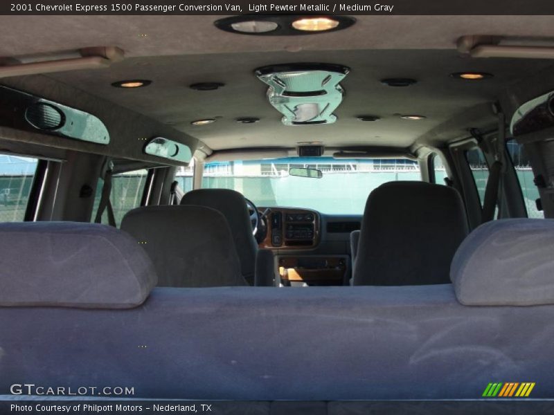 Light Pewter Metallic / Medium Gray 2001 Chevrolet Express 1500 Passenger Conversion Van