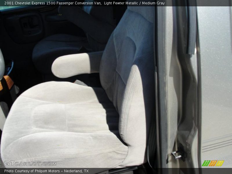 Light Pewter Metallic / Medium Gray 2001 Chevrolet Express 1500 Passenger Conversion Van