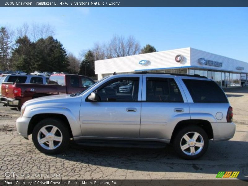 Silverstone Metallic / Ebony 2008 Chevrolet TrailBlazer LT 4x4