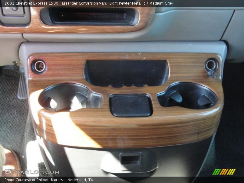 Light Pewter Metallic / Medium Gray 2001 Chevrolet Express 1500 Passenger Conversion Van
