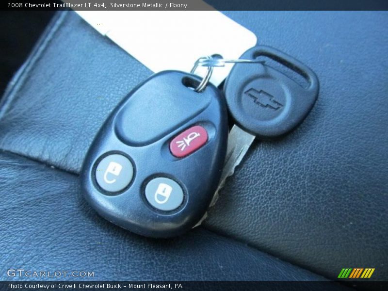 Silverstone Metallic / Ebony 2008 Chevrolet TrailBlazer LT 4x4