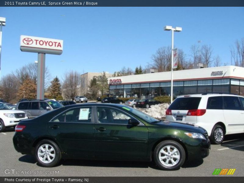 Spruce Green Mica / Bisque 2011 Toyota Camry LE