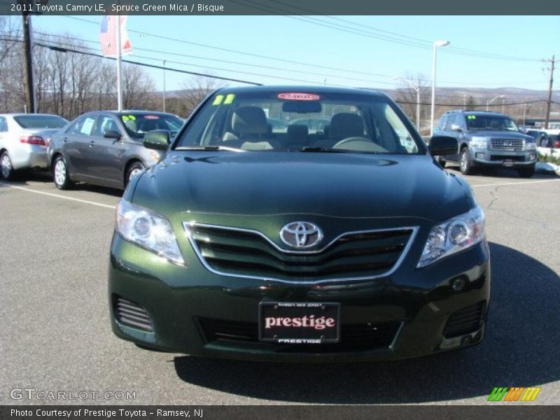 Spruce Green Mica / Bisque 2011 Toyota Camry LE