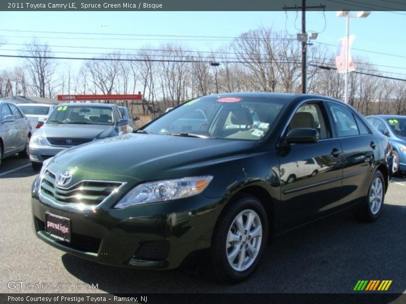 Spruce Green Mica / Bisque 2011 Toyota Camry LE