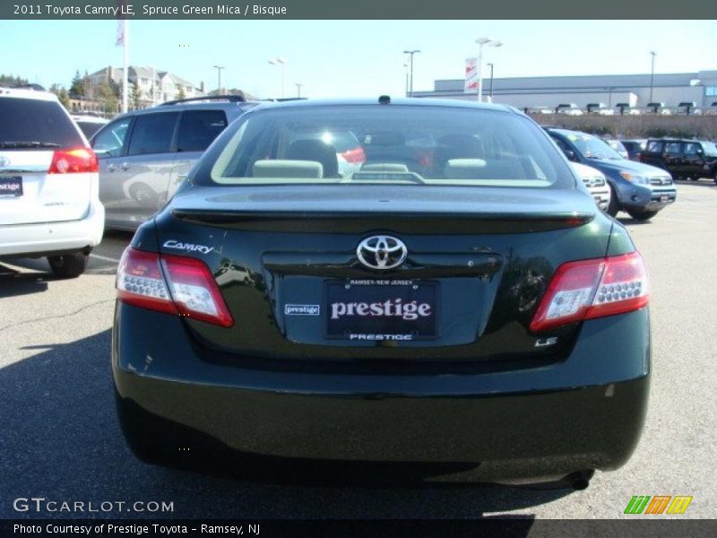 Spruce Green Mica / Bisque 2011 Toyota Camry LE