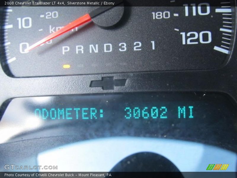 Silverstone Metallic / Ebony 2008 Chevrolet TrailBlazer LT 4x4